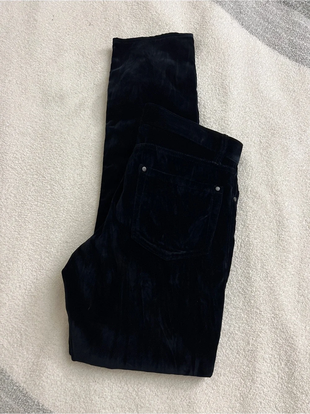 John Varvatos Black Velvet Velveteen Jeans Pants Men’s Cotton W31